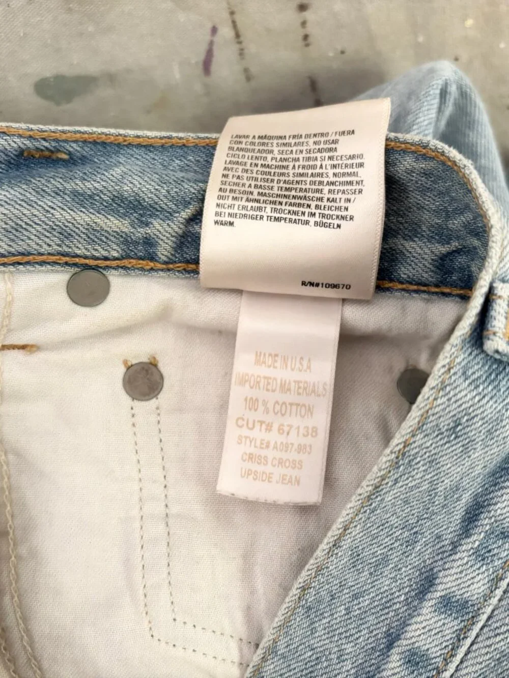 Agolde Criss Cross Upsized Jean in Suburbia - Picture 8 of 8